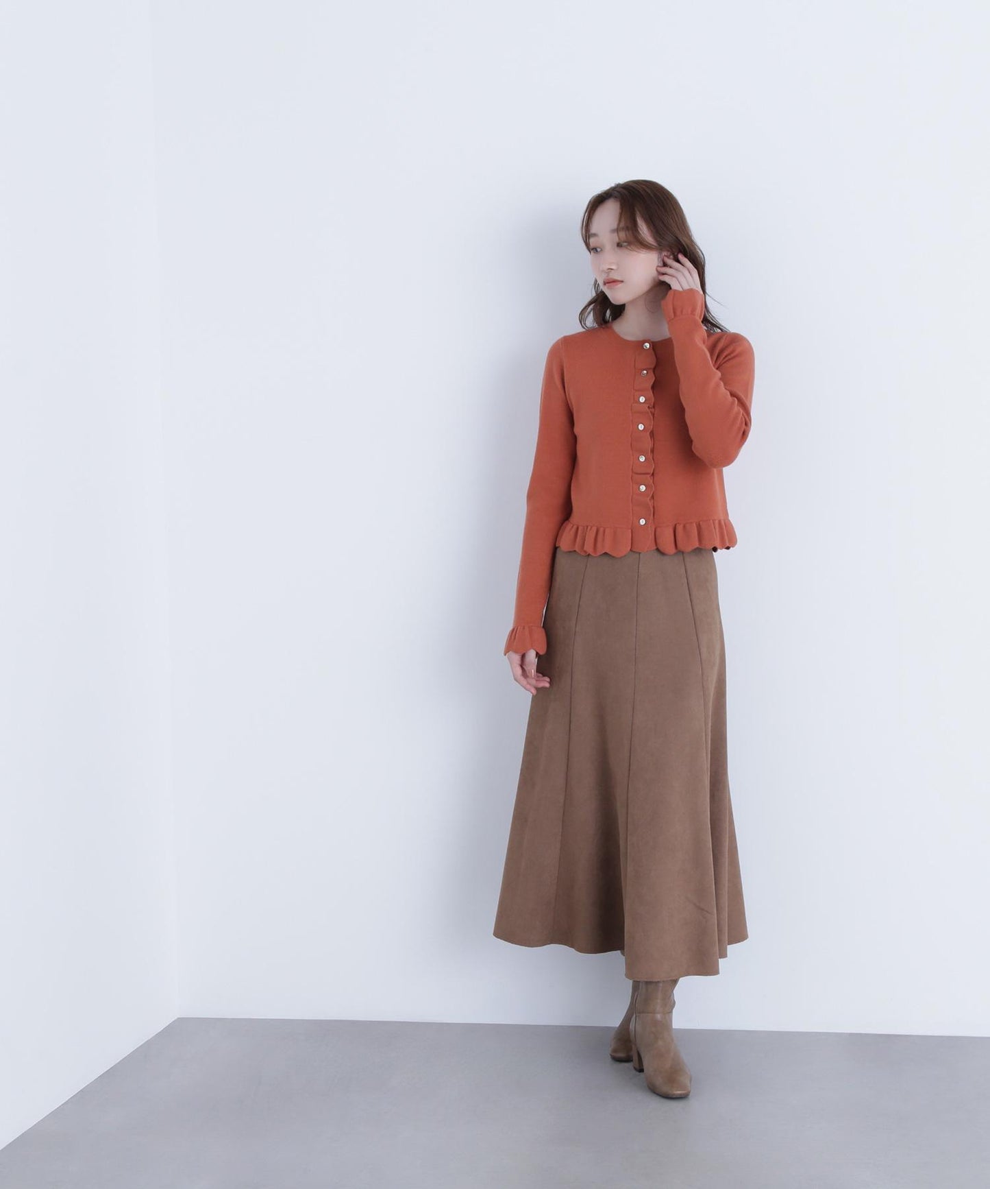 フェイクスエードシリーズ マーメイドスカート