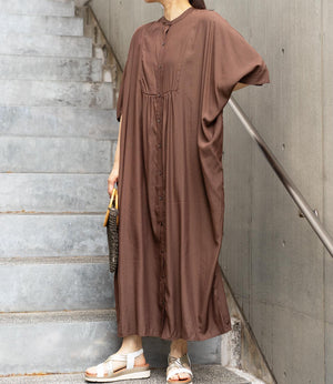 2wayスリーブボクシーワンピース(インナーワンピース付き)