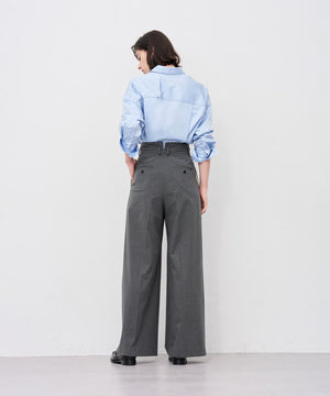 TRツイル ワイドトラウザー