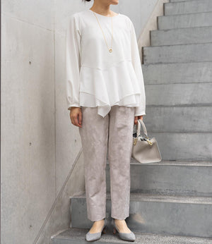 ドッキングイレヘムブラウス