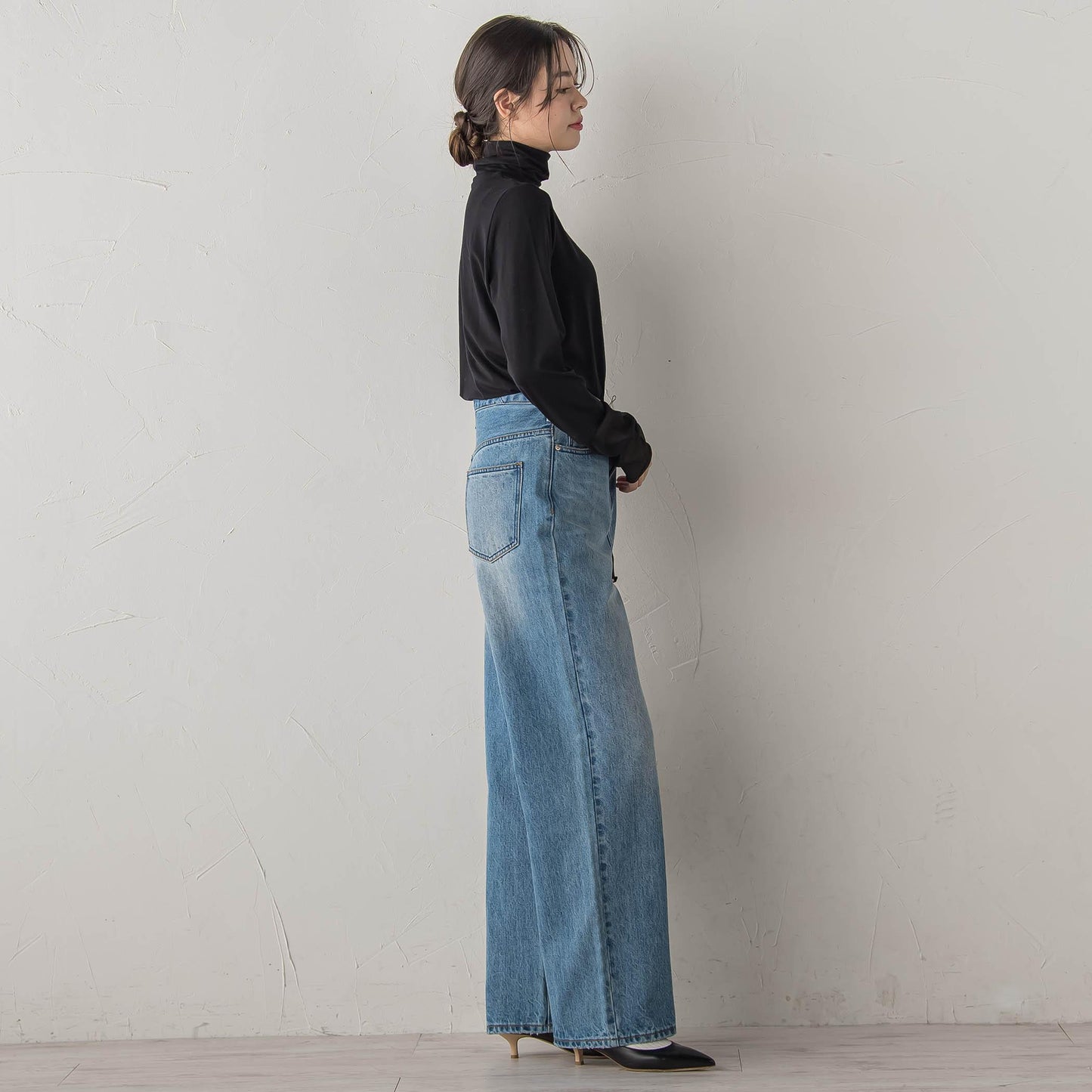 ウォッシャブルベア天竺カットソー≪洗濯機で洗える≫