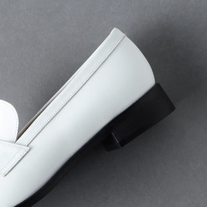 レザー コインローファー