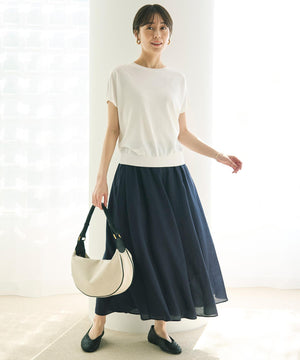 ヴィンテージシアー ギャザーワイドパンツ