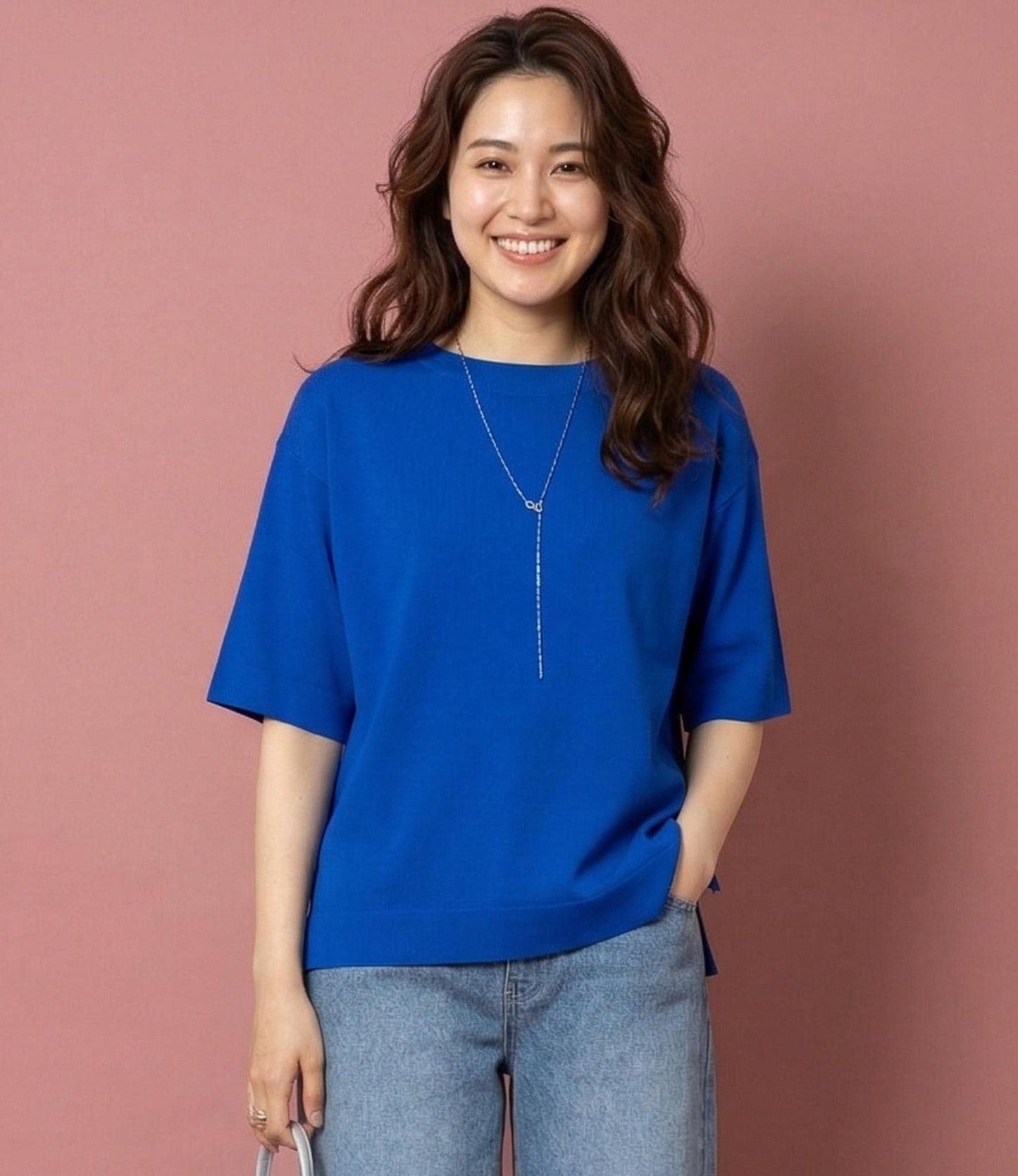 ハーフスリーブニット