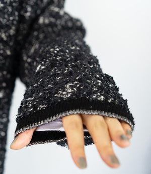 ファンシーヤーンVネックニットコーディガン