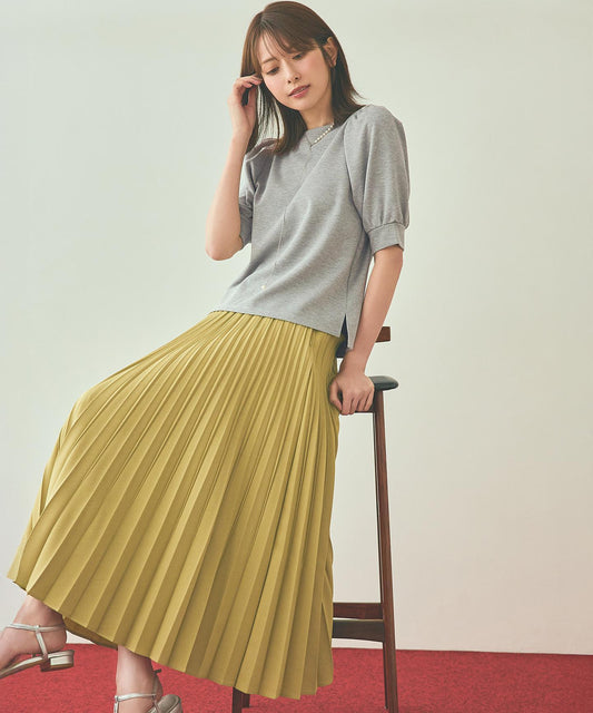 ウーステッドエステル  プリーツスカート