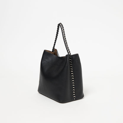 チェーンハンドル 2WAY スクエアバッグ ショルダーバッグ