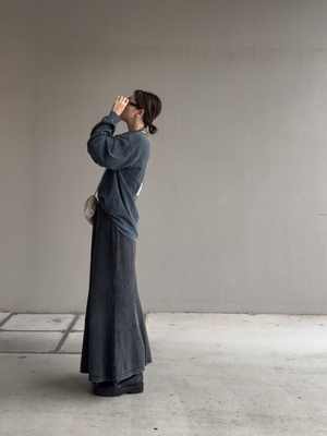 ヴィンテージウォッシュニットスカート