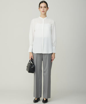 セルロースシルクビエラ ボウタイ付きブラウス