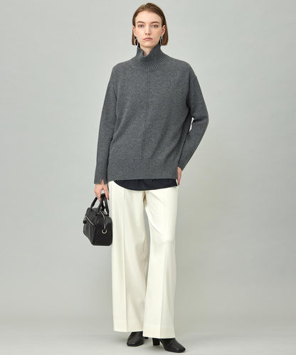 ソフトカシミヤミックス ハイネックニット