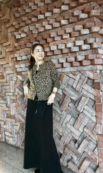 レオパード柄カーディガン