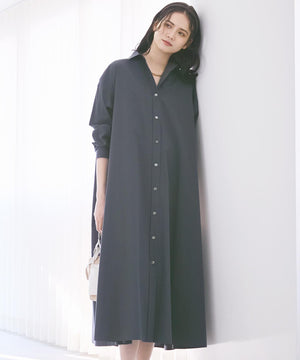 タンブラーコットンブロード シャツワンピース