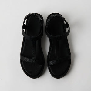 Tストラップ プラットフォーム サンダル