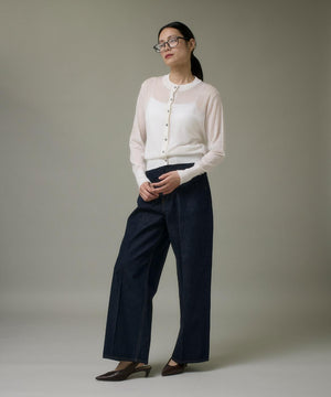 クルーネックニットカーデ《Melty air wool》