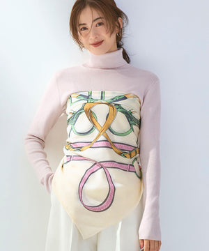 ウールカシミヤ デザイン ストール