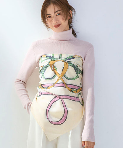 ウールカシミヤ デザイン ストール