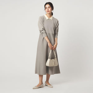 ハイショク エリツキ ニット ワンピース