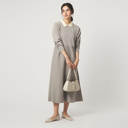 ハイショク エリツキ ニット ワンピース