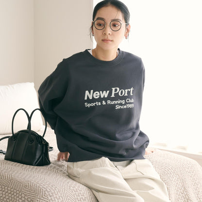 コットン裏毛 ロゴスウェット プルオーバー