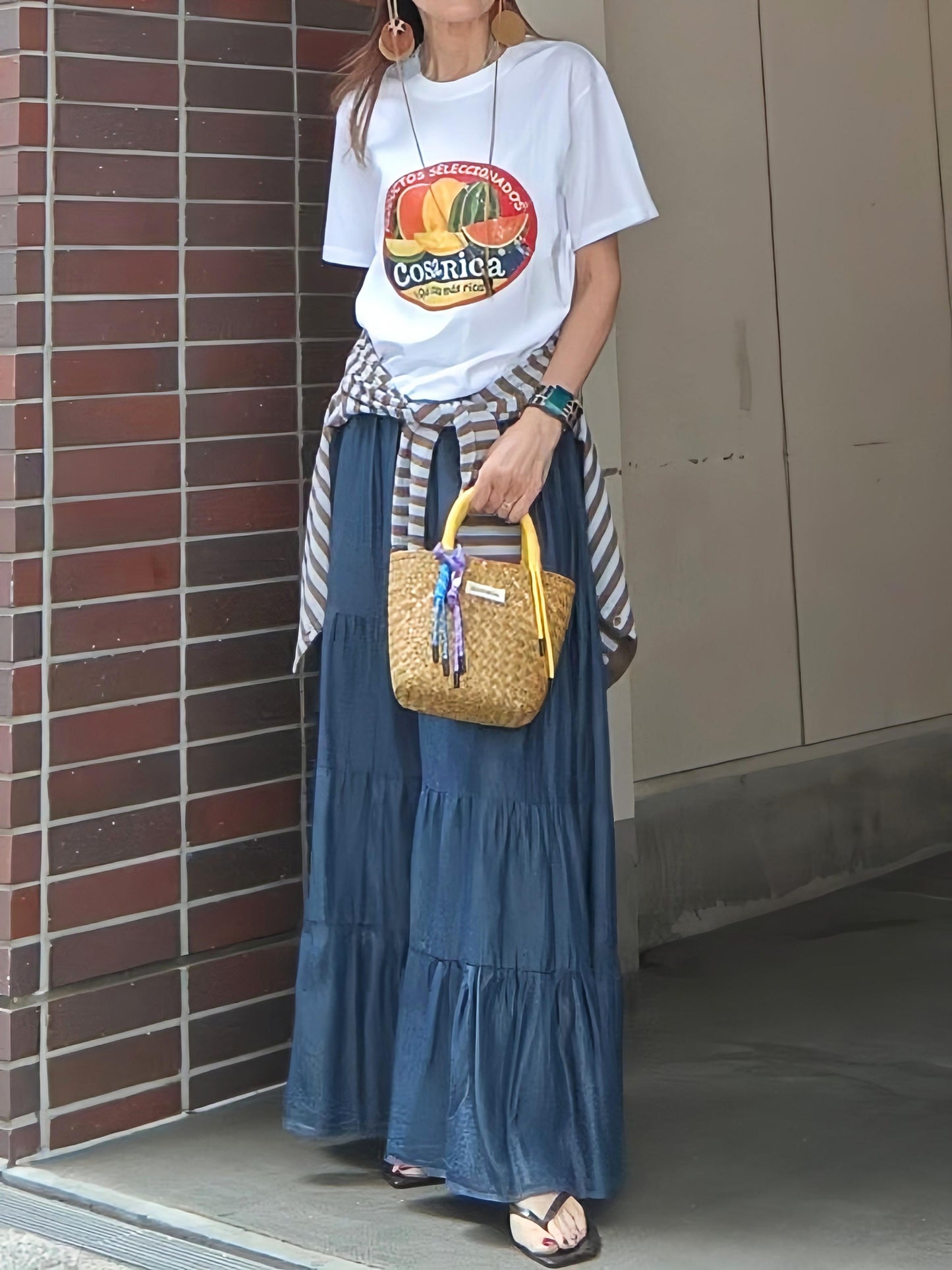 ヴィンテージタッチのスイカＴシャツ