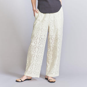 コットンナイロン レースパンツ