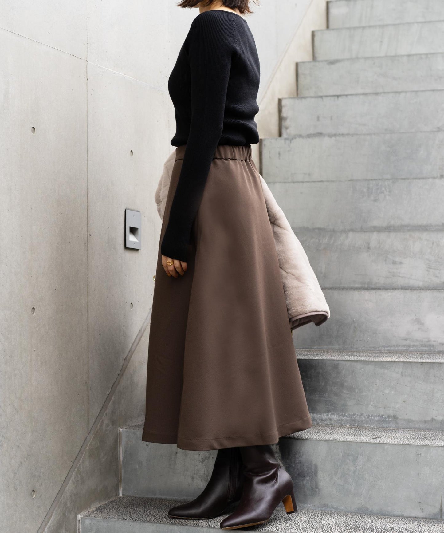 フレアボタンスカート