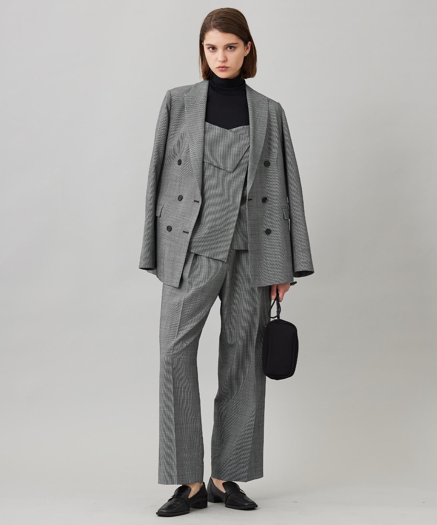 ウール2WAYストレッチ ワイドパンツ