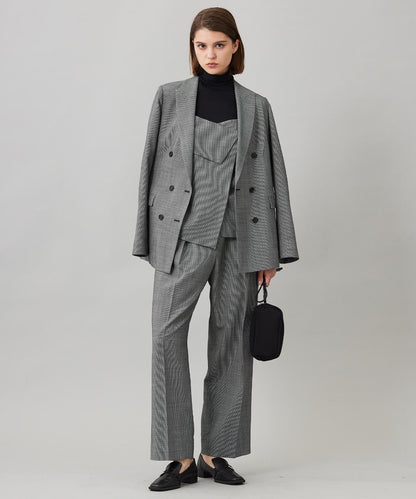 ウール2WAYストレッチ ワイドパンツ