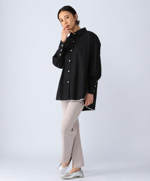 スリットパンツ