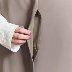 【WEB限定 Wardrobe DAILY MINIMAL】ダブルクロス リボンベルトジレ -ウォッシャブル-