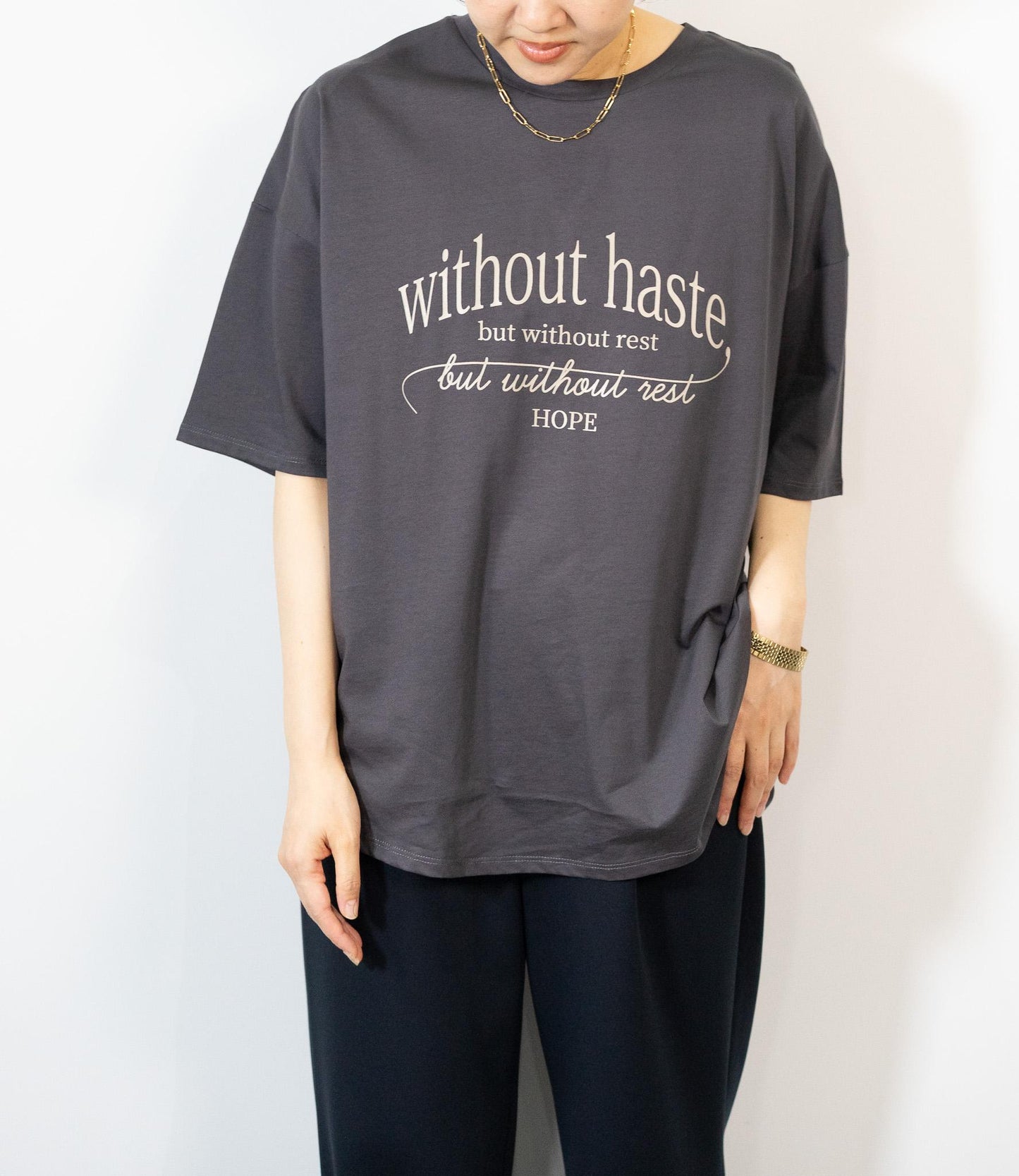 【接触冷感】エレガンスロゴTシャツ
