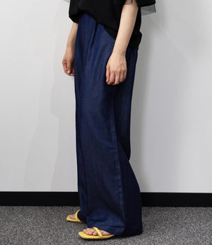 テンセルデニムストレートパンツ