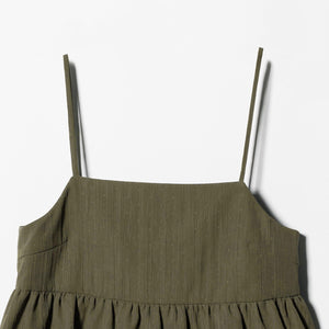 ポリエステルジャガード レイヤードキャミソール