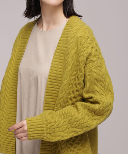 ハミルトン ケーブルショートカーディガン 長袖