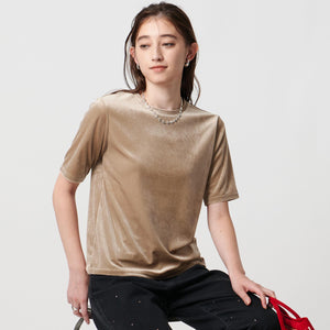 ベロア Tシャツ ウォッシャブル