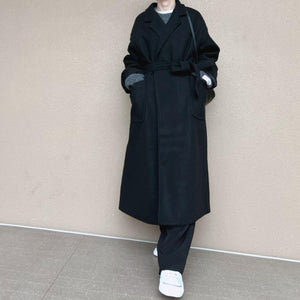 ベルテッドロングコート