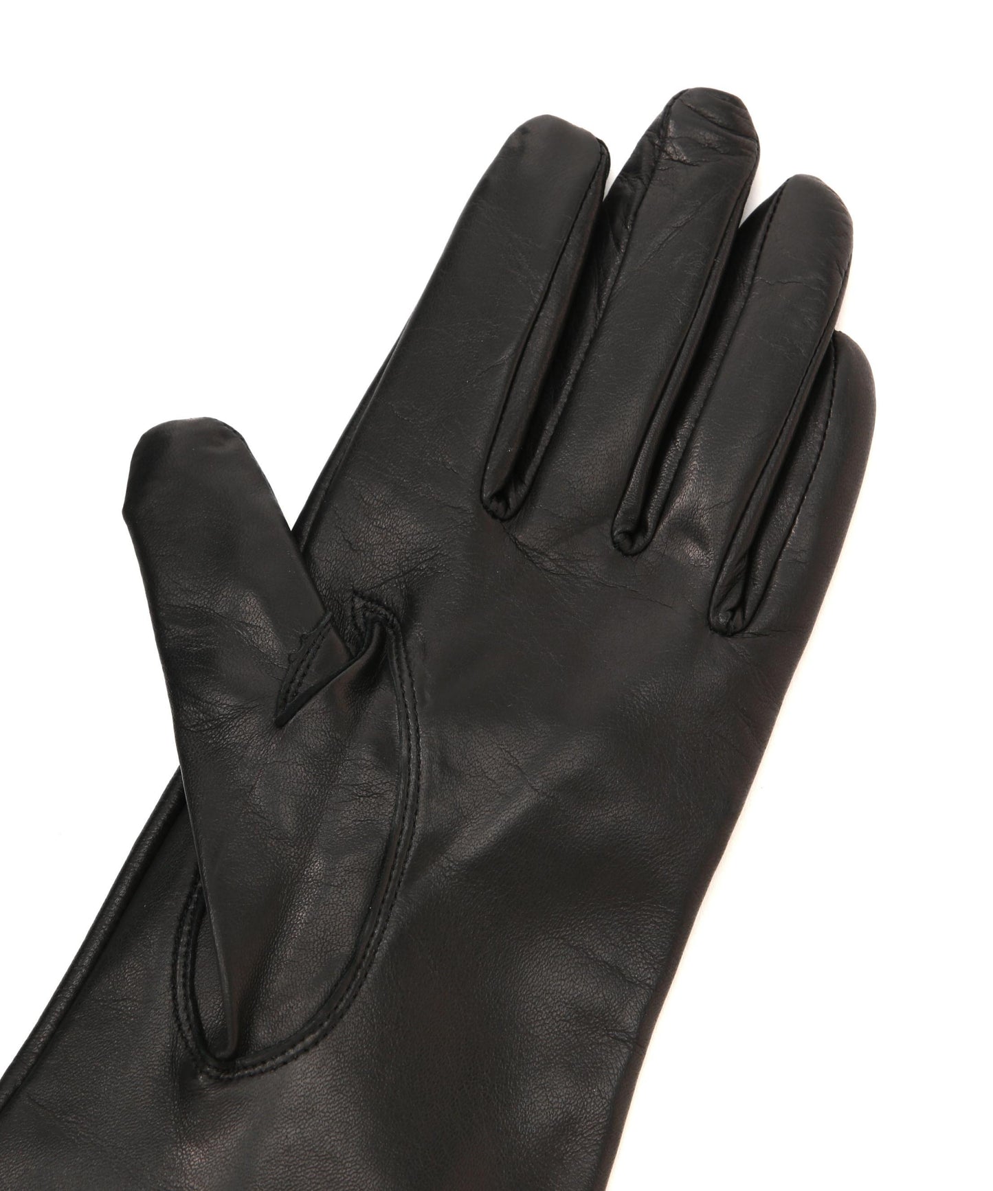 ファー×レザーグローブ