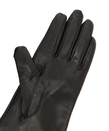 ファー×レザーグローブ