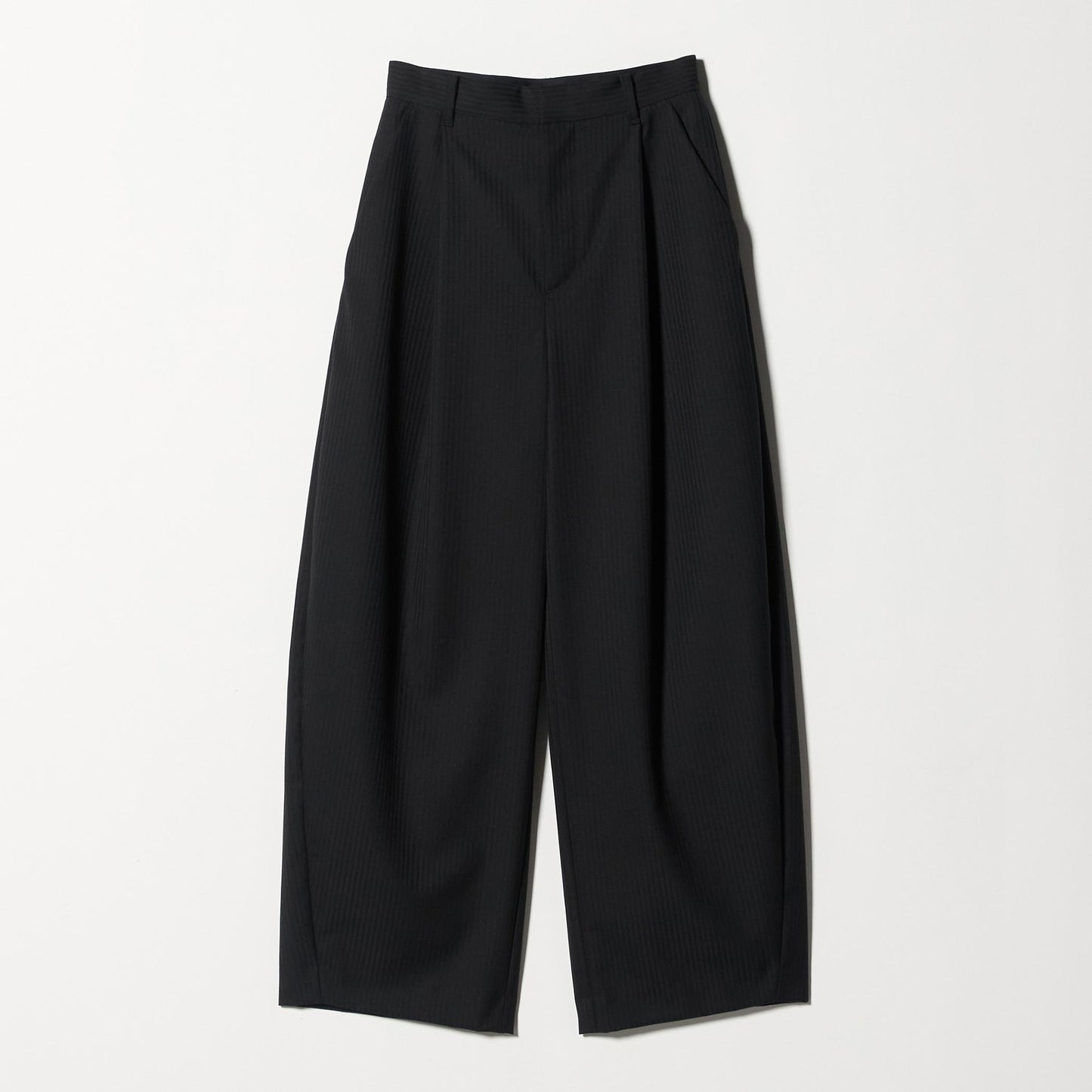 毛ポリエステル カーブパンツ ウォッシャブル