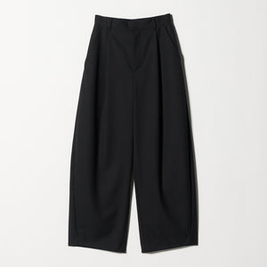 毛ポリエステル カーブパンツ ウォッシャブル