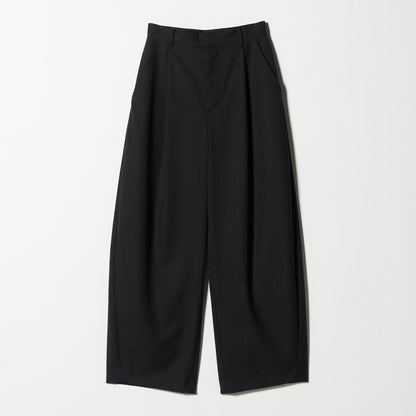 毛ポリエステル カーブパンツ ウォッシャブル