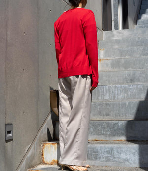 【UV加工・接触冷感】クルーネックカーディガン