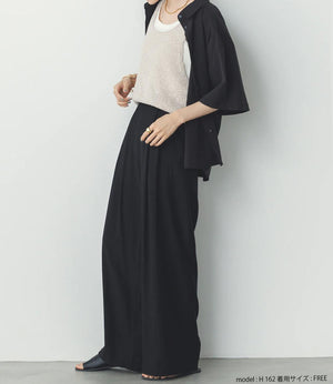 【接触冷感】バックタックオーバーシャツ