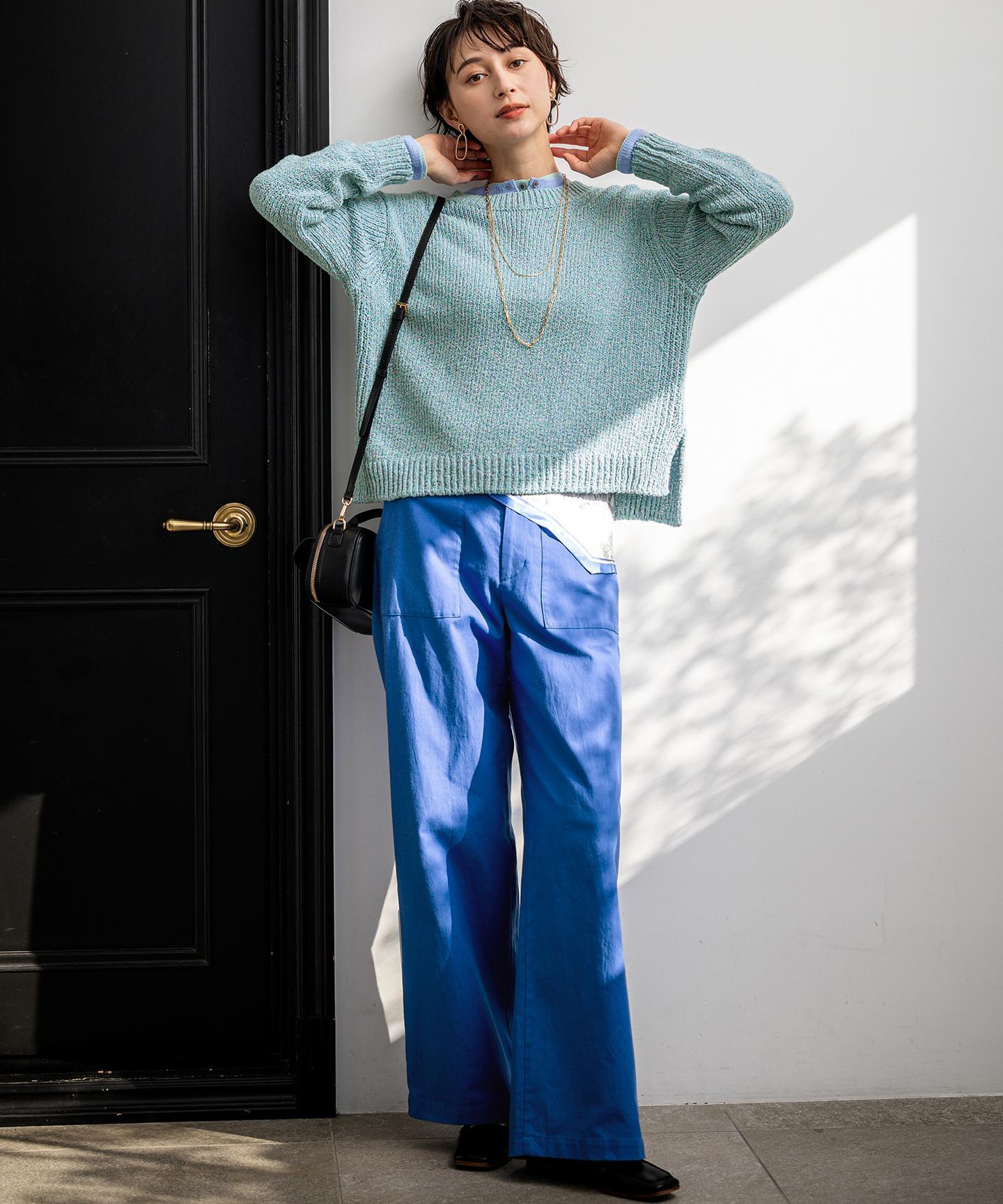 スラブツイルストレッチ ベイカーパンツ