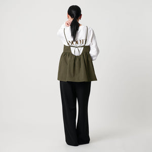 ポリエステルジャガード レイヤードキャミソール