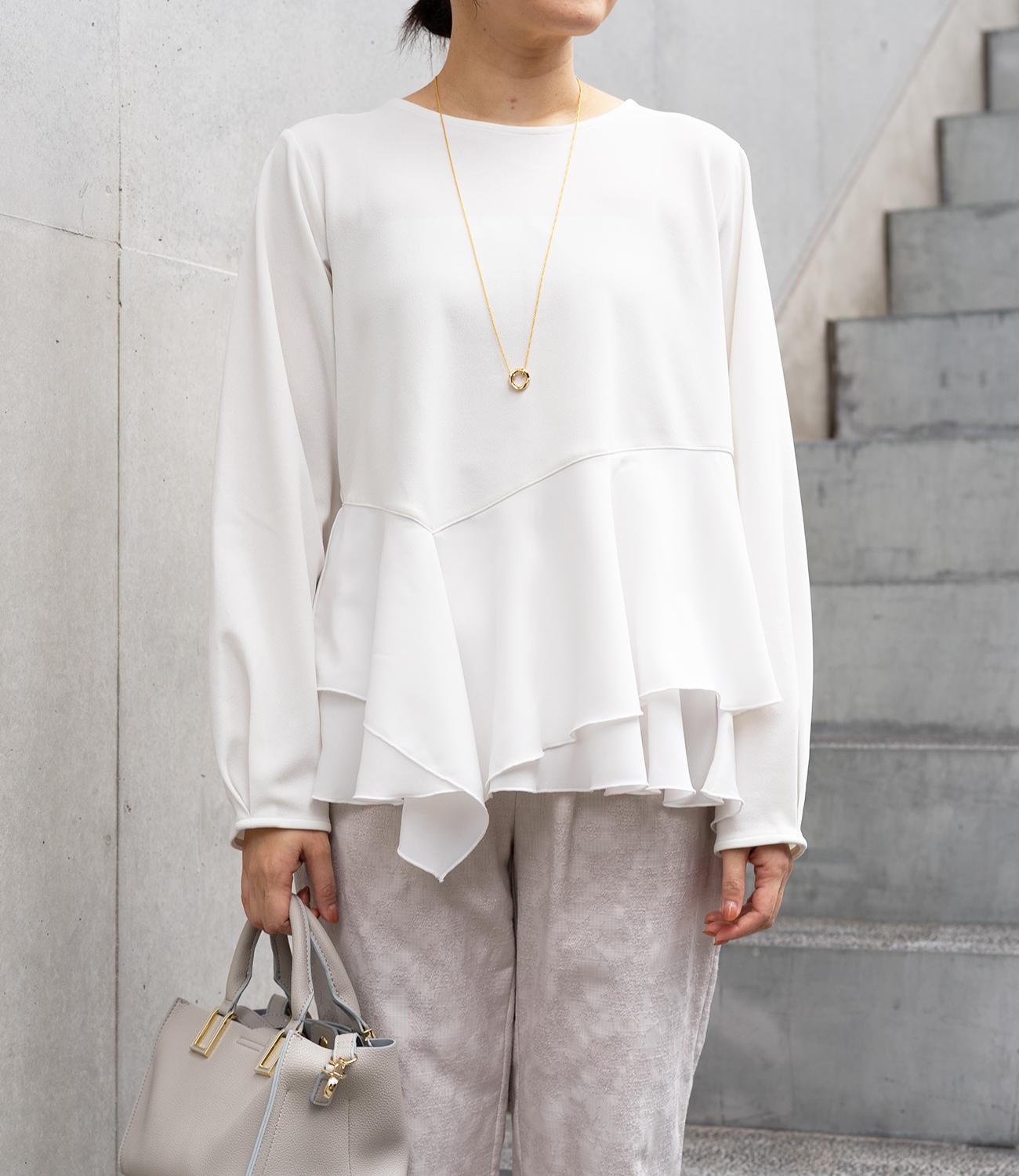 ドッキングイレヘムブラウス