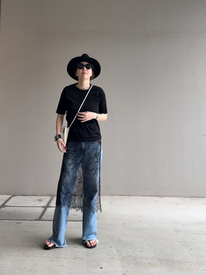 レイヤードエプロンスカート