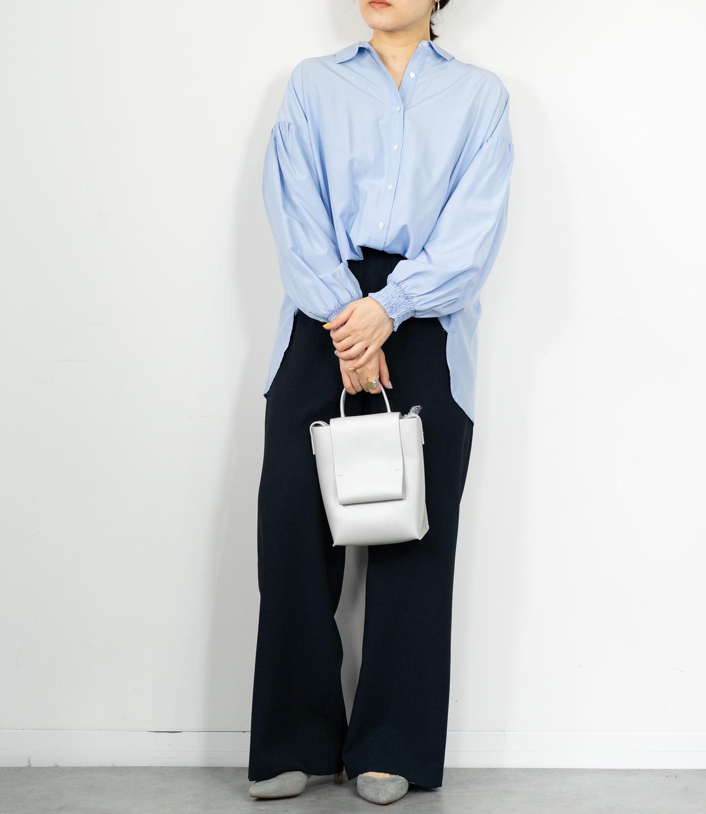 バックタックオーバーシャツ