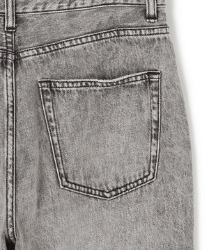 スリット ストレート デニム