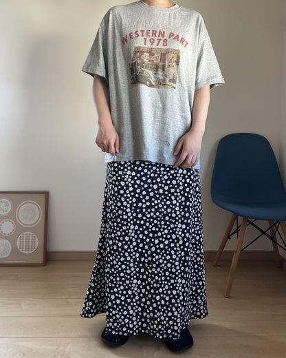 花柄ロングスカート